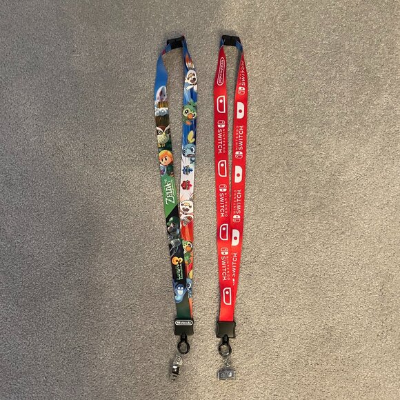 2 Nintendo Lanyard - Nintendo Switch, Luigi's Mansion, Legend of Zelda & Pokemon - Picture 3 of 3